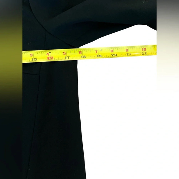 Rachel Roy RACHEL Black Mock Neck Moto Jacket Blazer, Size 4 - Picture 8 of 10